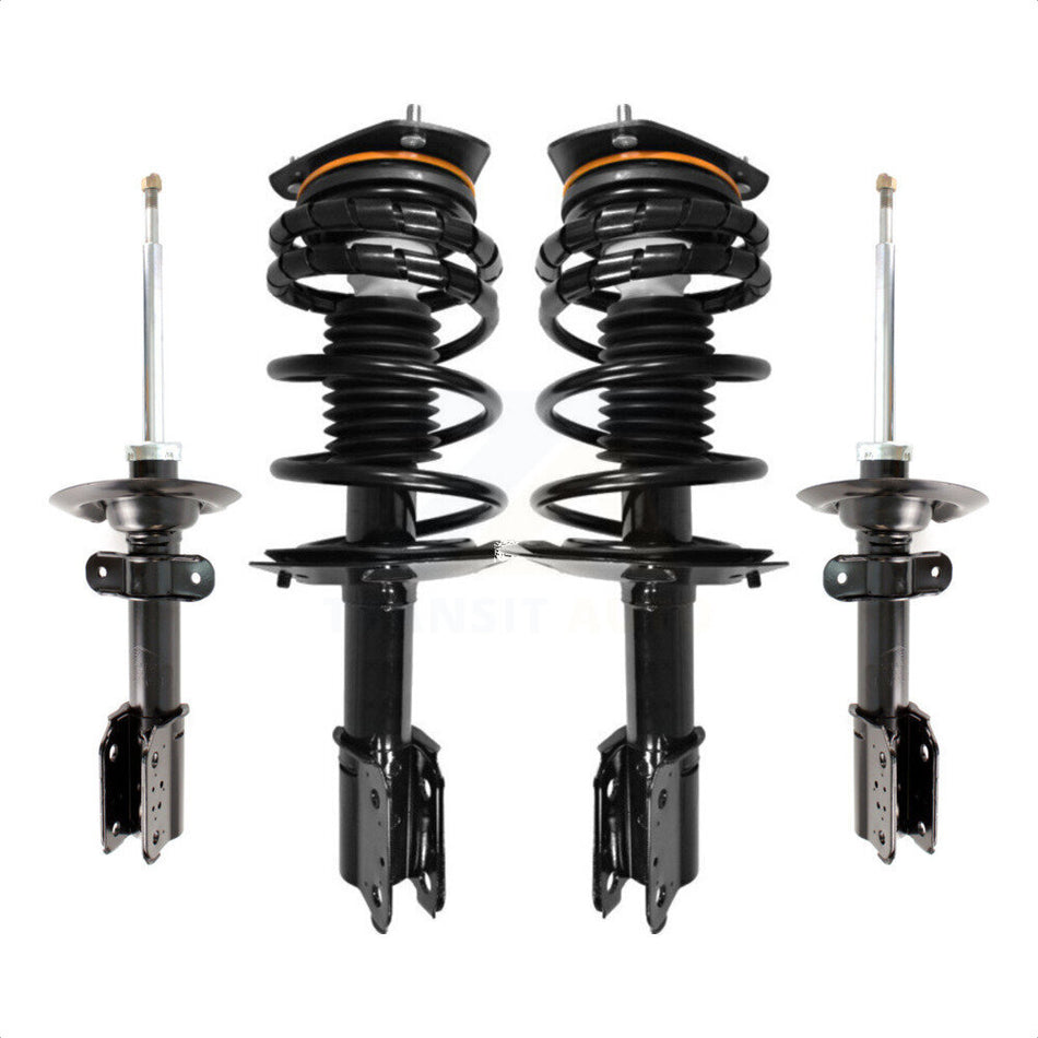 Front Rear Complete Shocks Strut And Coil Spring Mount Assemblies Kit For Buick Century Chevrolet Impala Pontiac Grand Prix Regal Excludes 17" 18" Wheels Police Taxi Models - K78M-100318