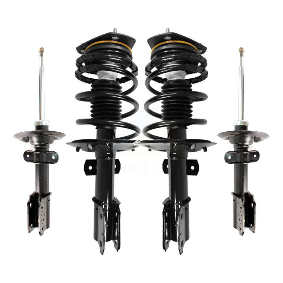 Front Rear Complete Suspension Shocks Strut And Coil Spring Mount Assemblies Kit For 2004-2008 Pontiac Grand Prix With 16" Factory Wheels - Left Right Side (Driver Passenger) K78M-100319