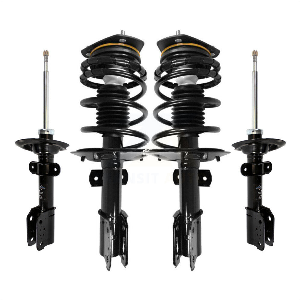 Front Rear Complete Suspension Shocks Strut And Coil Spring Mount Assemblies Kit For 2004-2008 Pontiac Grand Prix With 17" Factory Wheels or 18" Left Right K78M-100320 by Transit Auto