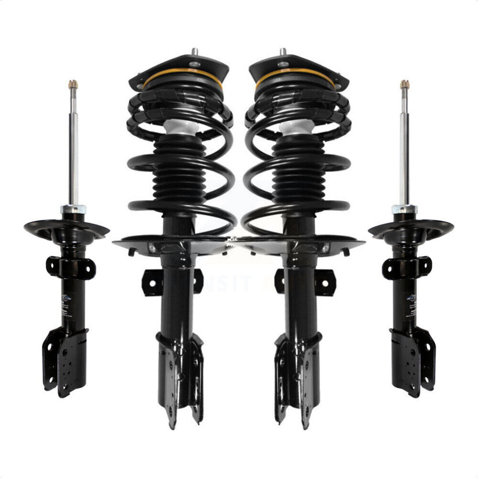 Front Rear Complete Suspension Shocks Strut And Coil Spring Mount Assemblies Kit For 2004-2008 Pontiac Grand Prix With 17" Factory Wheels or 18" Left Right K78M-100320 by Transit Auto