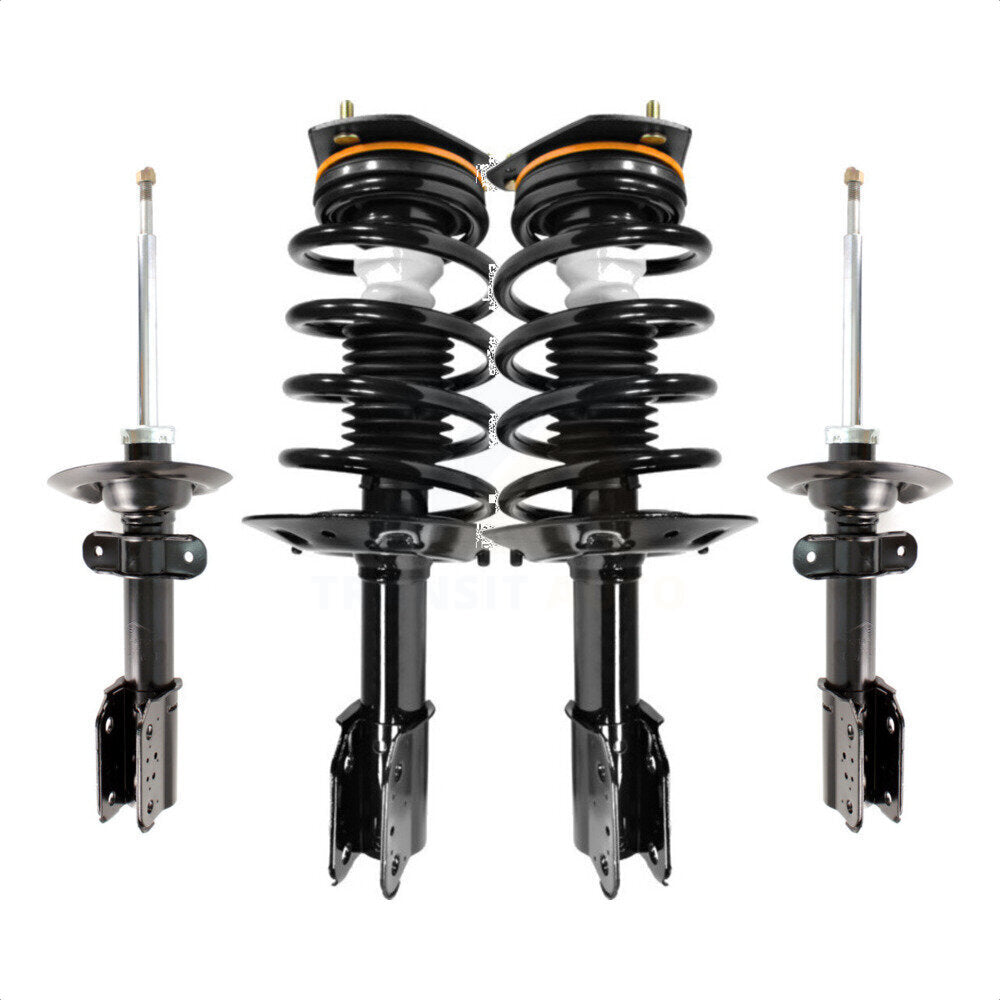 Front Rear Complete Suspension Shocks Strut And Coil Spring Mount Assemblies Kit For Chevrolet Impala Oldsmobile Intrigue - Left Right Side (Driver Passenger) K78M-100321 by Transit Auto