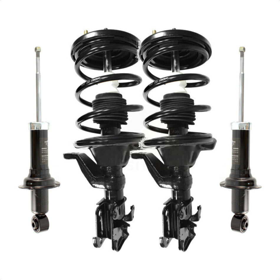 Front Rear Complete Suspension Shocks Strut And Coil Spring Mount Assemblies Kit For Honda Civic Acura EL - Left Right Side (Driver Passenger) K78M-100322 by Transit Auto