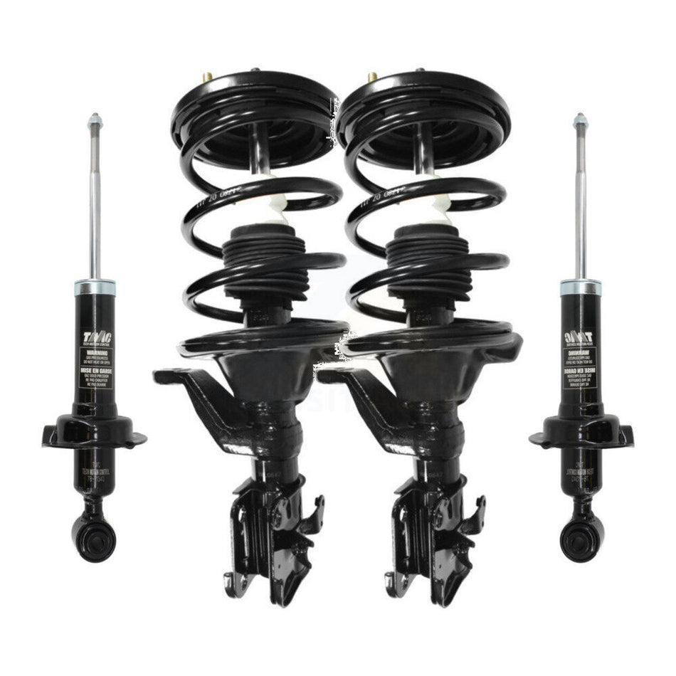 Front Rear Complete Suspension Shocks Strut And Coil Spring Mount Assemblies Kit For Honda Civic Acura EL - Left Right Side (Driver Passenger) K78M-100322