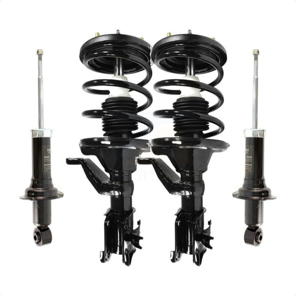 Front Rear Complete Suspension Shocks Strut And Coil Spring Mount Assemblies Kit For Honda Civic Excludes Hybrid Si Models - Left Right Side (Driver Passenger) K78M-100323 by Transit Auto