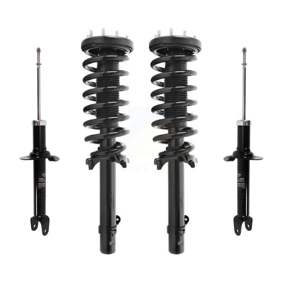 Front Rear Complete Suspension Shocks Strut And Coil Spring Mount Assemblies Kit For 2008-2012 Honda Accord Sedan with 3.5L Excludes all Four Cylinder Models V6 Coupe - K78M-100331
