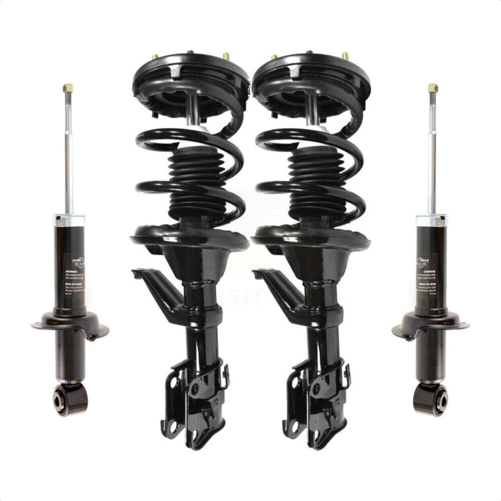 Front Rear Complete Suspension Shocks Strut And Coil Spring Mount Assemblies Kit For 2002-2006 Honda CR-V Excludes England Production Vehicles (With VIN SHSRD) Left Right Side K78M-100341 by Transit Auto