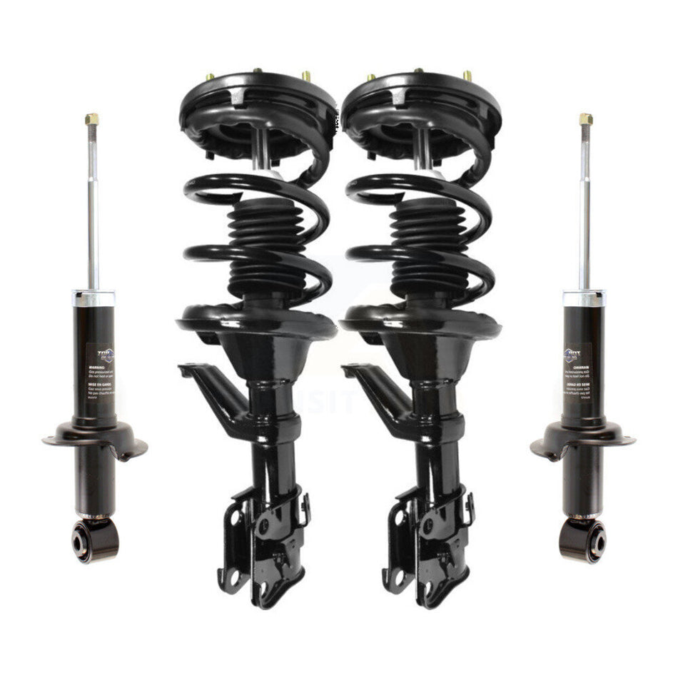Front Rear Complete Suspension Shocks Strut And Coil Spring Mount Assemblies Kit For 2002-2006 Honda CR-V Excludes England Production Vehicles (With VIN SHSRD) Left Right Side K78M-100341