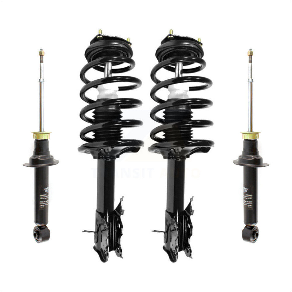 Front Rear Complete Suspension Shocks Strut And Coil Spring Mount Assemblies Kit For Nissan Sentra Excludes SE-R Spec V Models - Left Right Side (Driver Passenger) K78M-100342 by Transit Auto