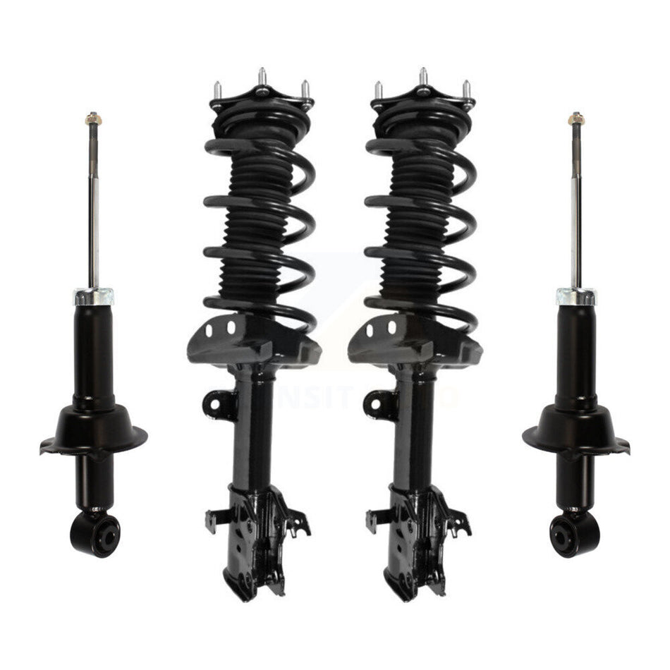 Front Rear Complete Suspension Shocks Strut And Coil Spring Mount Assemblies Kit For 2007-2011 Honda CR-V - Left Right Side (Driver Passenger) K78M-100343