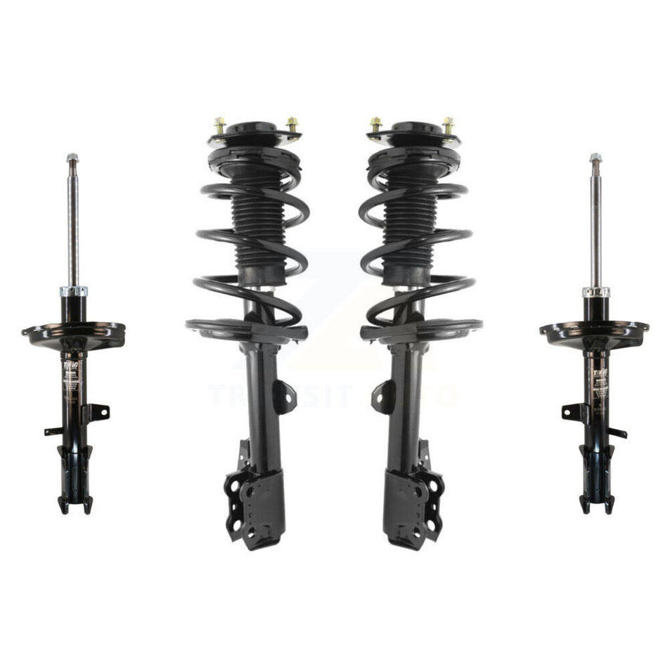 Front Rear Complete Suspension Shocks Strut And Coil Spring Mount Assemblies Kit For 2009-2015 Toyota Venza AWD - Left Right Side (Driver Passenger) K78M-100356
