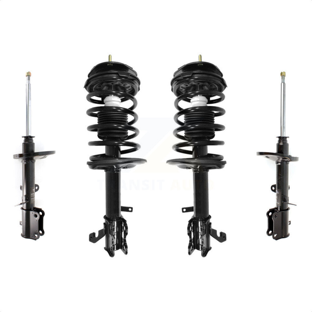 Front Rear Complete Suspension Shocks Strut And Coil Spring Mount Assemblies Kit For Toyota Corolla Chevrolet Prizm - Left Right Side (Driver Passenger) K78M-100357 by Transit Auto