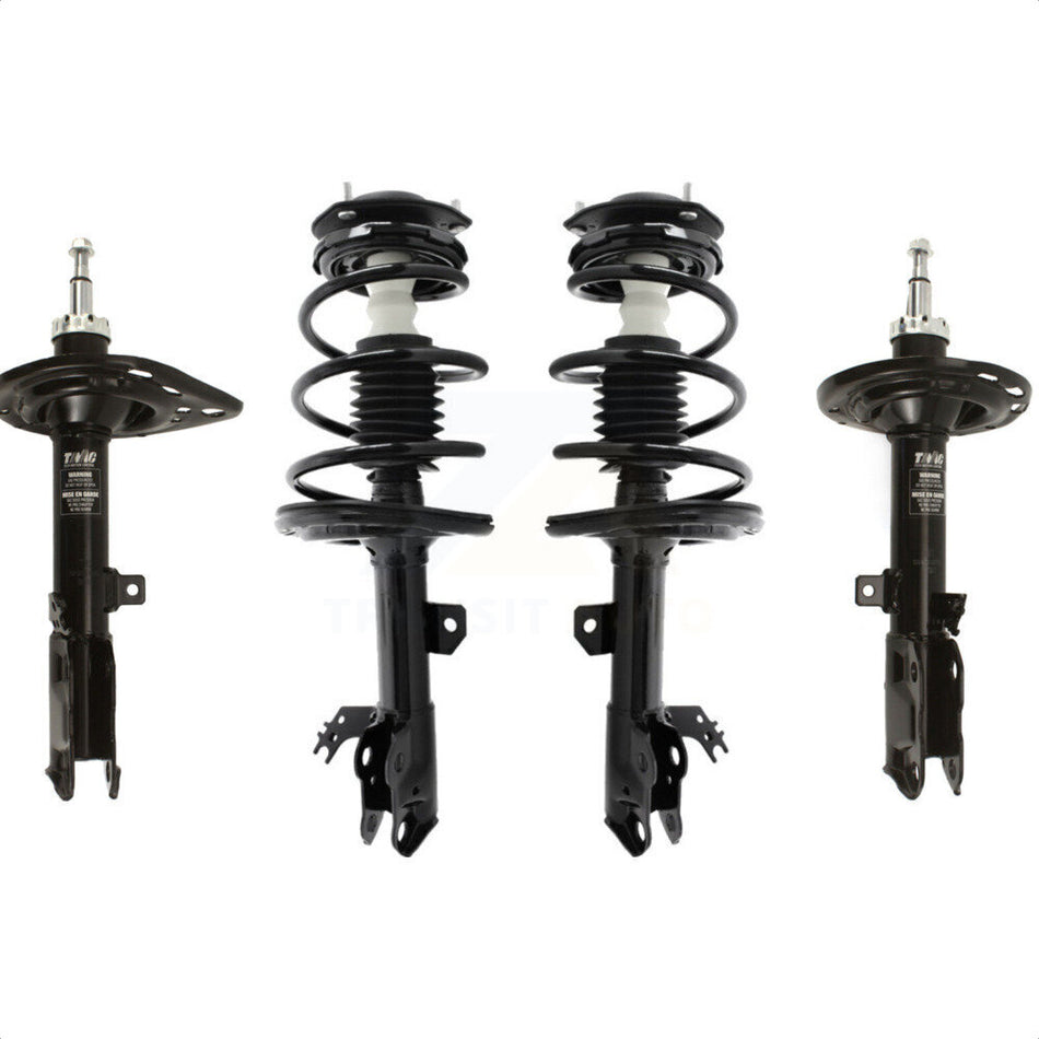 Front Rear Complete Suspension Shocks Strut And Coil Spring Mount Assemblies Kit For Toyota Camry Excludes SE Models - Left Right Side (Driver Passenger) K78M-100359 by Transit Auto