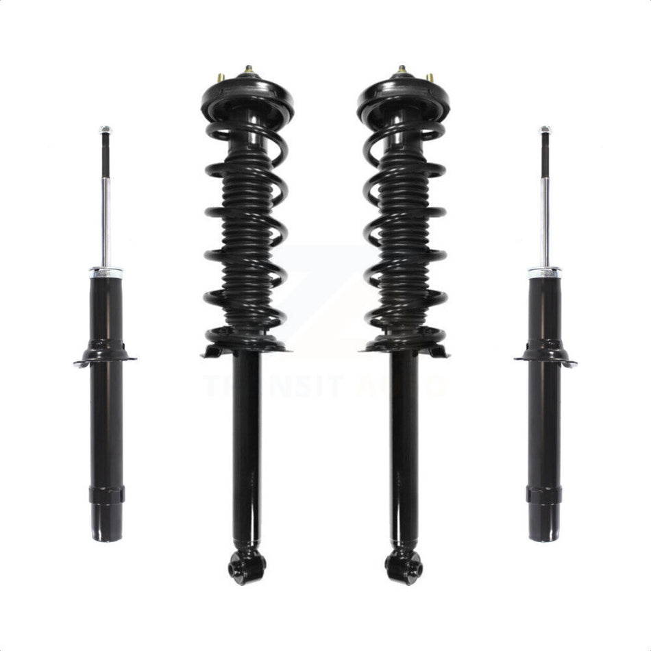 Front Rear Complete Suspension Shocks Strut And Coil Spring Mount Assemblies Kit For Honda Accord Acura TL - Left Right Side (Driver Passenger) K78M-100367
