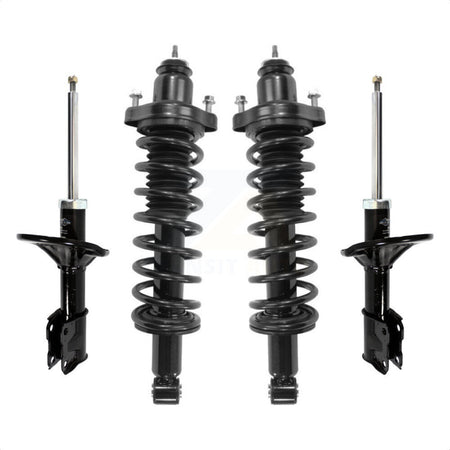 Front Rear Complete Suspension Shocks Strut And Coil Spring Mount Assemblies Kit For Mitsubishi Lancer - Left Right Side (Driver Passenger) K78M-100369 by Transit Auto