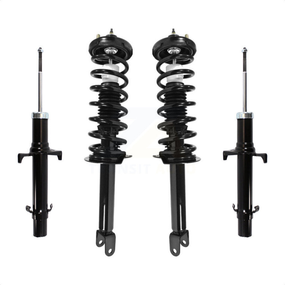 Front Rear Complete Suspension Shocks Strut And Coil Spring Mount Assemblies Kit For 2008-2012 Honda Accord - Left Right Side (Driver Passenger) K78M-100371 by Transit Auto