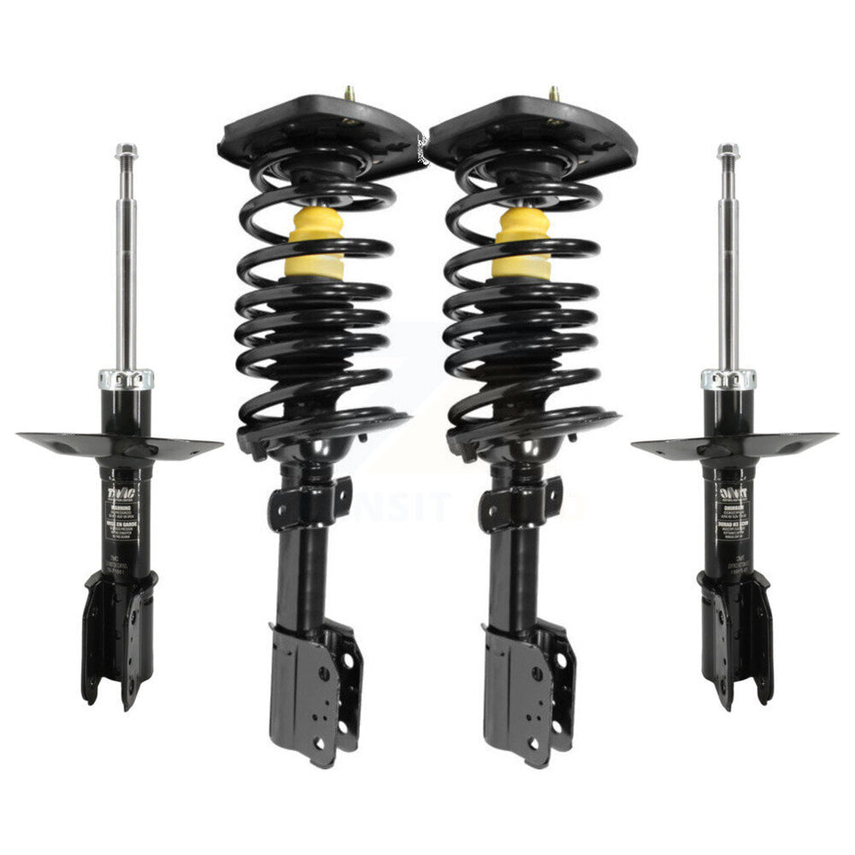 Front Rear Complete Suspension Shocks Strut And Coil Spring Mount Assemblies Kit For Chevrolet Impala Buick LaCrosse Allure Excludes 17" 18" Wheels Police Taxi Left Right Side K78M-100381