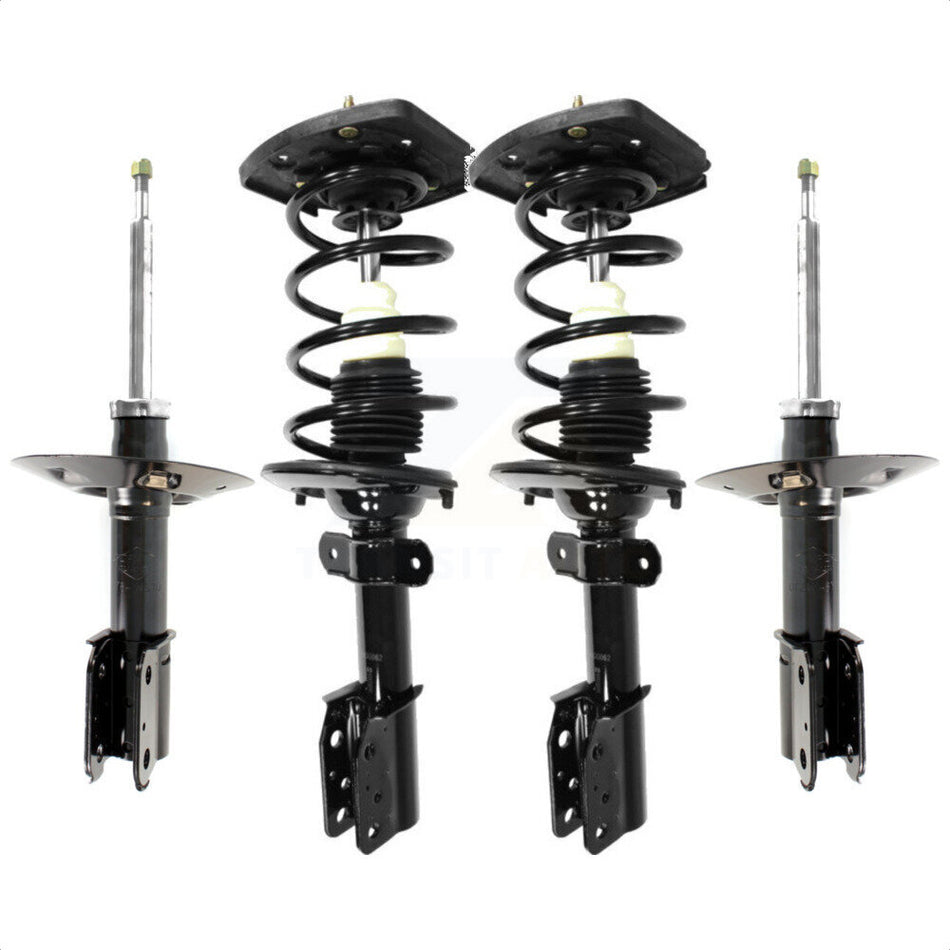 Front Rear Complete Shocks Strut And Coil Spring Mount Assemblies Kit For Chevrolet Impala Monte Carlo Oldsmobile Intrigue Fits Police Taxi; Excludes 17" 18" Wheels - K78M-100382 by Transit Auto