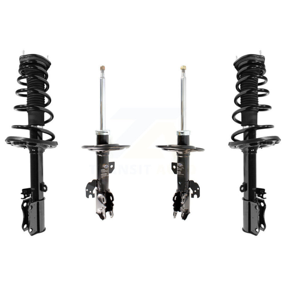 Front Rear Complete Suspension Shocks Strut And Coil Spring Mount Assemblies Kit For Toyota Camry Solara - Left Right Side (Driver Passenger) K78M-100385