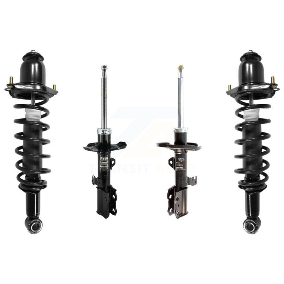 Front Rear Complete Suspension Shocks Strut And Coil Spring Mount Assemblies Kit For 2003-2008 Toyota Corolla - Left Right Side (Driver Passenger) K78M-100397