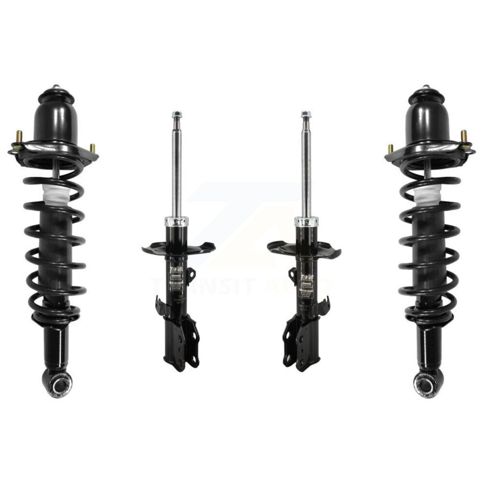 Front Rear Complete Suspension Shocks Strut And Coil Spring Mount Assemblies Kit For 2003-2008 Toyota Matrix Pontiac Vibe Excludes All Wheel Drive FWD - Left Right Side K78M-100399