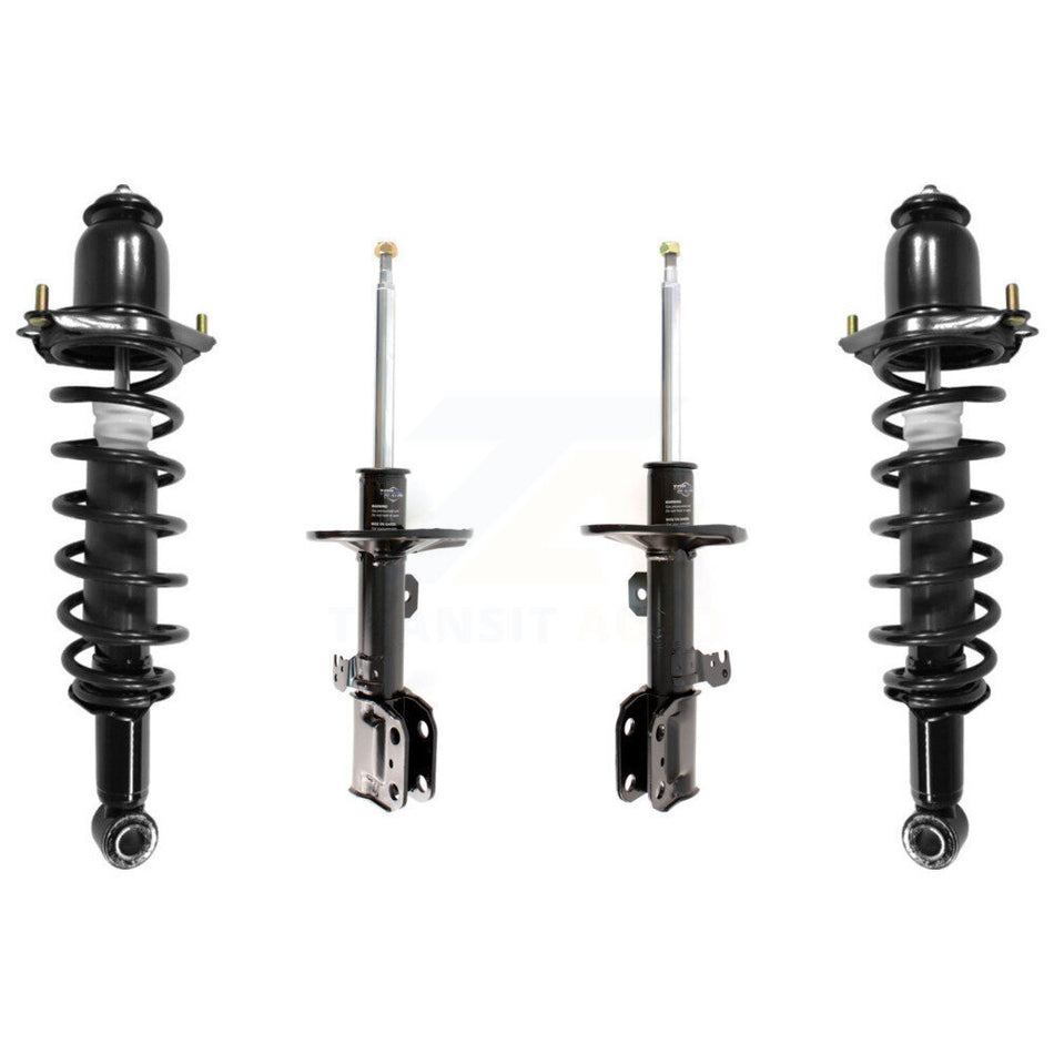 Front Rear Complete Suspension Shocks Strut And Coil Spring Mount Assemblies Kit For 2003-2008 Toyota Matrix Pontiac Vibe Excludes All Wheel Drive FWD - Left Right Side K78M-100399