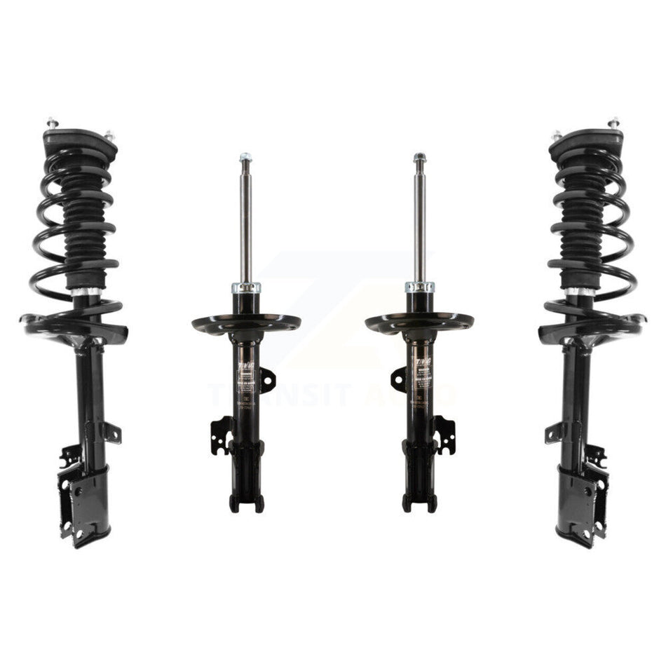 Front Rear Complete Suspension Shocks Strut And Coil Spring Mount Assemblies Kit For 2009-2012 Toyota Venza FWD Excludes All Wheel Drive - Left Right Side (Driver Passenger) K78M-100400