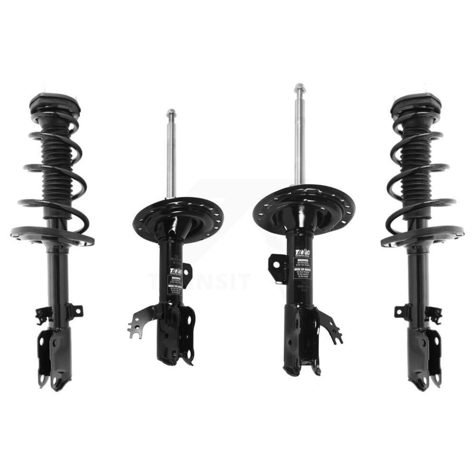 Front Rear Complete Suspension Shocks Strut And Coil Spring Mount Assemblies Kit For Toyota Camry Excludes SE Models - Left Right Side (Driver Passenger) K78M-100403