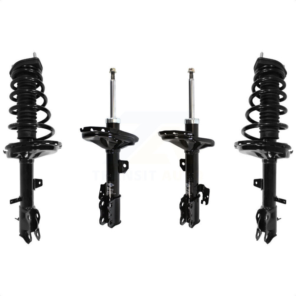 Front Rear Complete Shocks Strut And Coil Spring Mount Assemblies Kit For Lexus Toyota Highlander RX350 RX330 Excludes Wheel Drive Vehicles With Air Suspension - K78M-100407 by Transit Auto