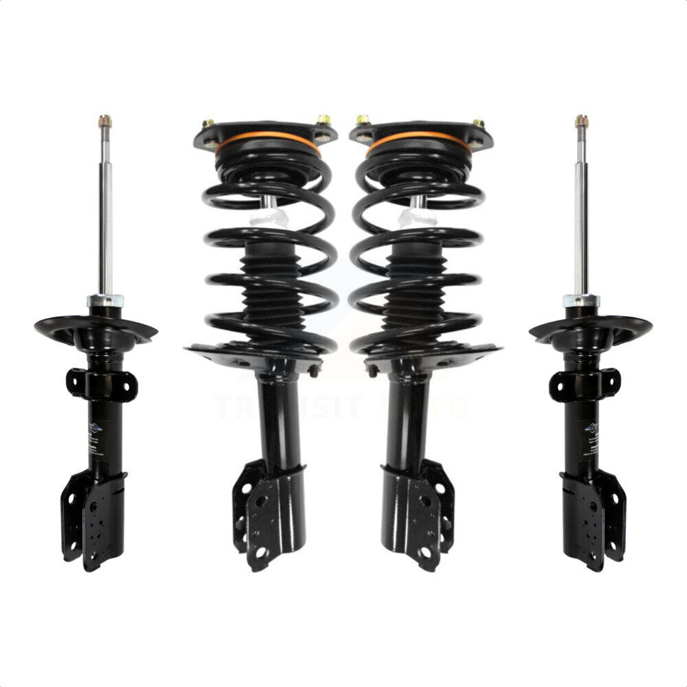 Front Rear Complete Suspension Shocks Strut And Coil Spring Mount Assemblies Kit For Chevrolet Impala Without Police or Taxi Package - Left Right Side (Driver Passenger) K78M-100421 by Transit Auto