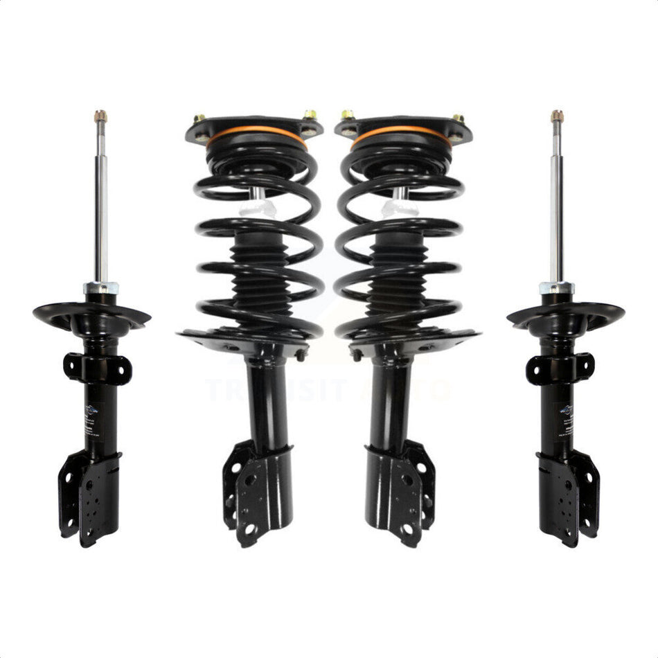 Front Rear Complete Suspension Shocks Strut And Coil Spring Mount Assemblies Kit For Chevrolet Impala Without Police or Taxi Package - Left Right Side (Driver Passenger) K78M-100421 by Transit Auto