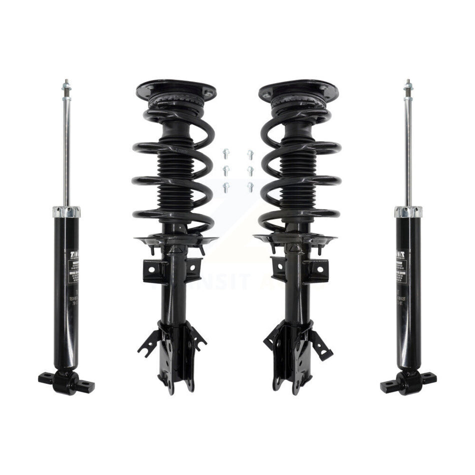 Front Rear Complete Shocks Strut And Coil Spring Mount Assemblies Kit For Ford Edge K78M-100491