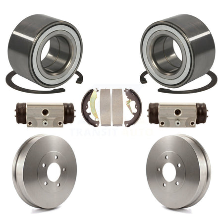 Rear Wheel Cylinders And Drum & Shoes Bearing Kit For Ford Escape Mazda Tribute Mercury K7D-101388