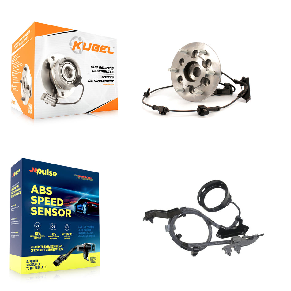 Front Left Wheel Hub Bearing And Extra ABS Sensor Kit For Chevrolet Colorado GMC Canyon K7S-100001