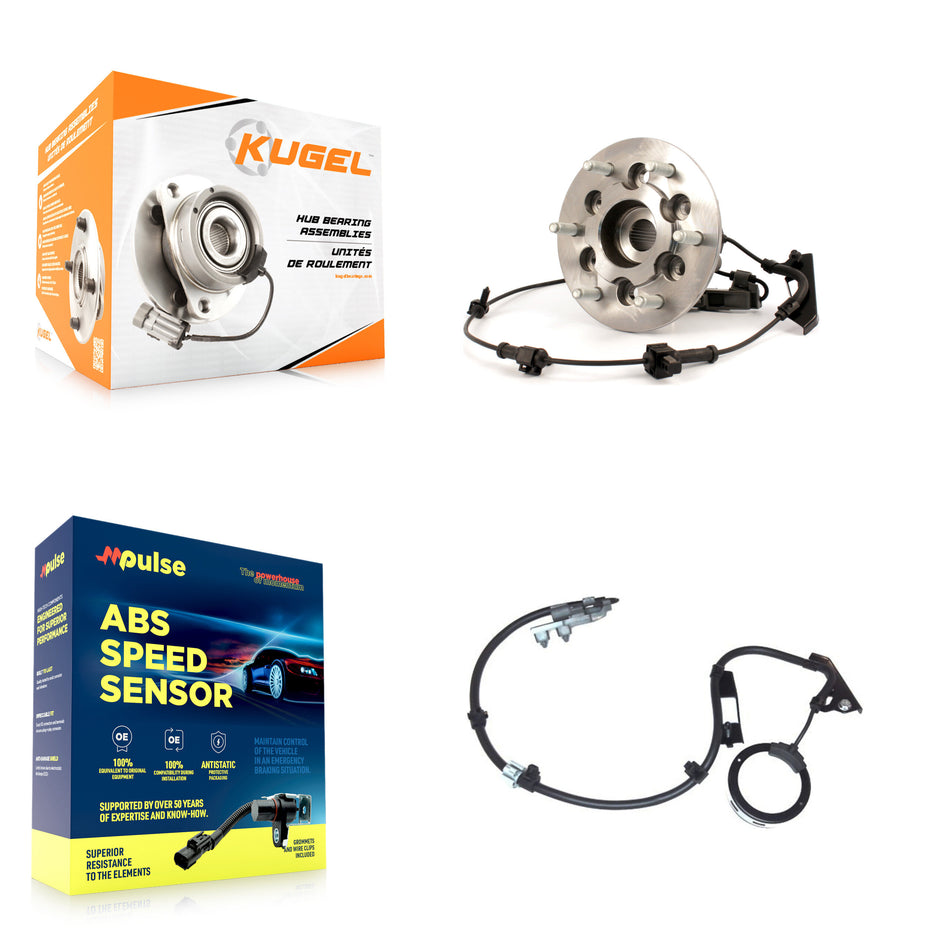 Front Left Wheel Hub Bearing And Extra ABS Sensor Kit For Chevrolet Colorado GMC Canyon K7S-100002