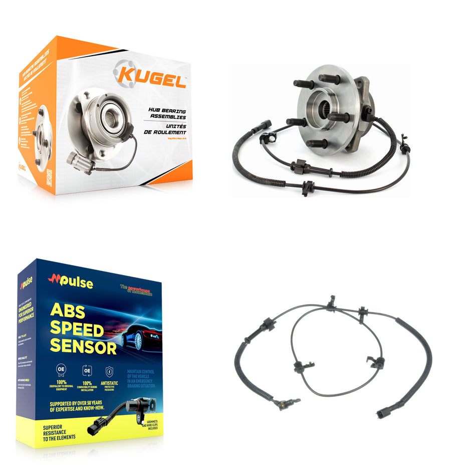 Front Left Wheel Hub Bearing And Extra ABS Sensor Kit For Jeep Liberty with Harness K7S-100014