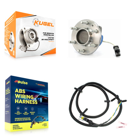 Front Wheel Hub Bearing And Extra ABS Sensor Kit For Cadillac CTS SRX STS K7S-100020