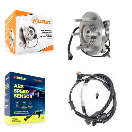 Front Wheel Hub Bearing Extra Sensor Kit For 2015-2017 Ford Expedition Lincoln Navigator K7S-100023