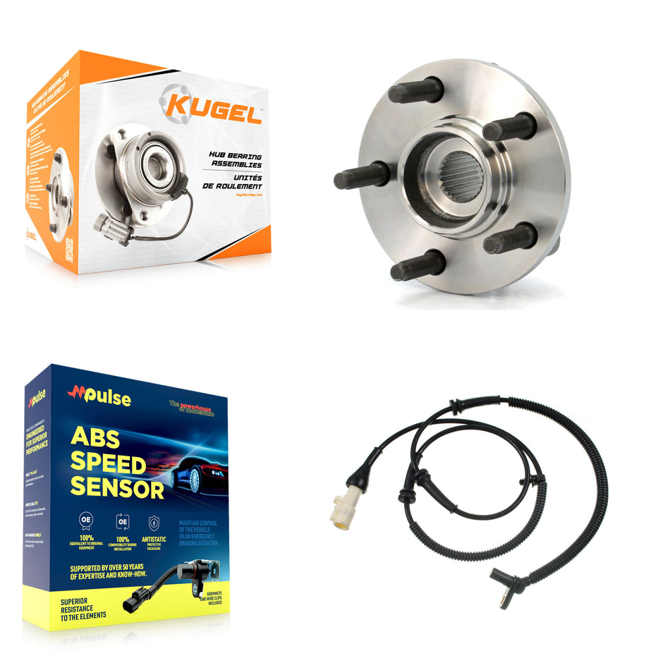 Front Wheel Hub Bearing & Sensor Kit For Ford Taurus Mercury Sable 3.0L with 4-Wheel ABS K7S-100097