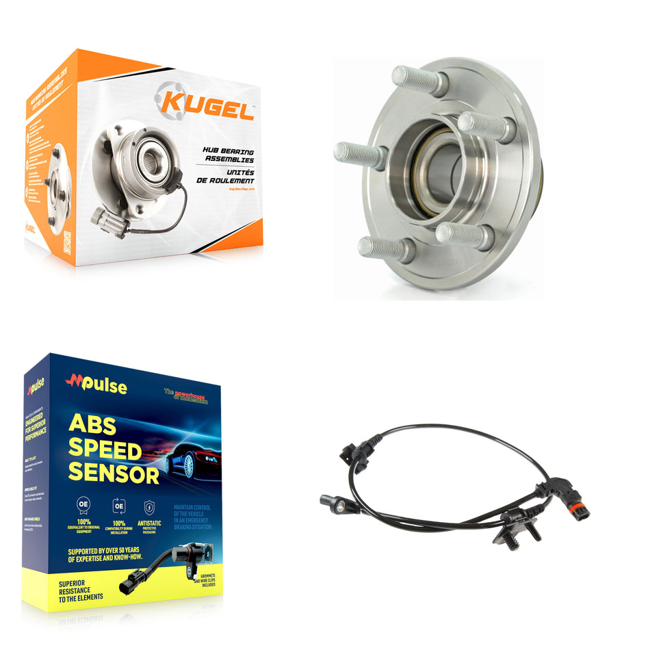 Front Wheel Hub Bearing & ABS Sensor Kit For Dodge Chrysler 300 Charger Challenger Magnum K7S-100102