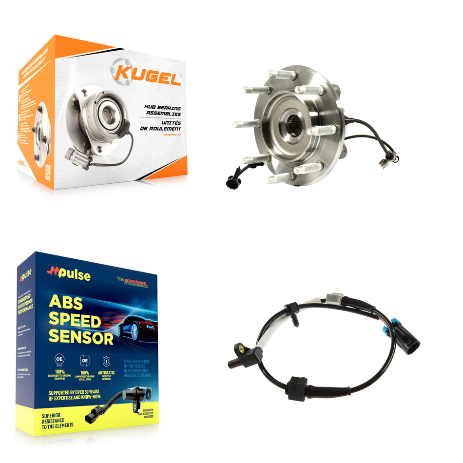 Front Wheel Hub Bearing Extra Sensor Kit For GMC Chevrolet Sierra 2500 HD Silverado 1500 K7S-100120