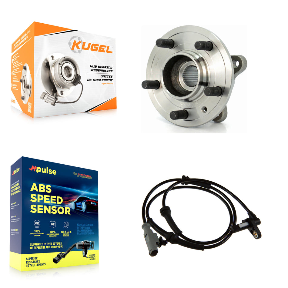 Front Wheel Hub Bearing And ABS Sensor Kit For Land Rover Range Sport with Harness K7S-100142