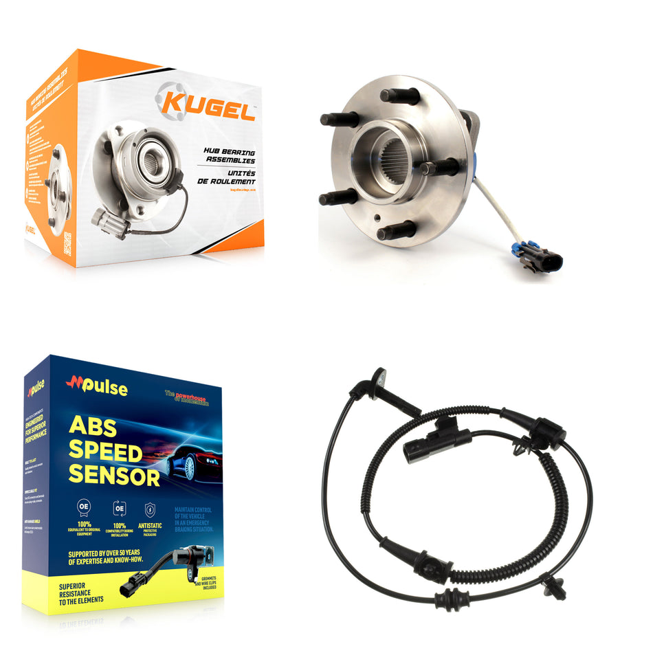 Front Wheel Hub Bearing And Extra ABS Sensor Kit For 2010 Buick Allure 3.6L K7S-100151