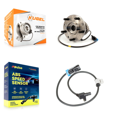 Front Wheel Hub Bearing And Extra ABS Sensor Kit For Chevrolet Blazer GMC Jimmy K7S-100159