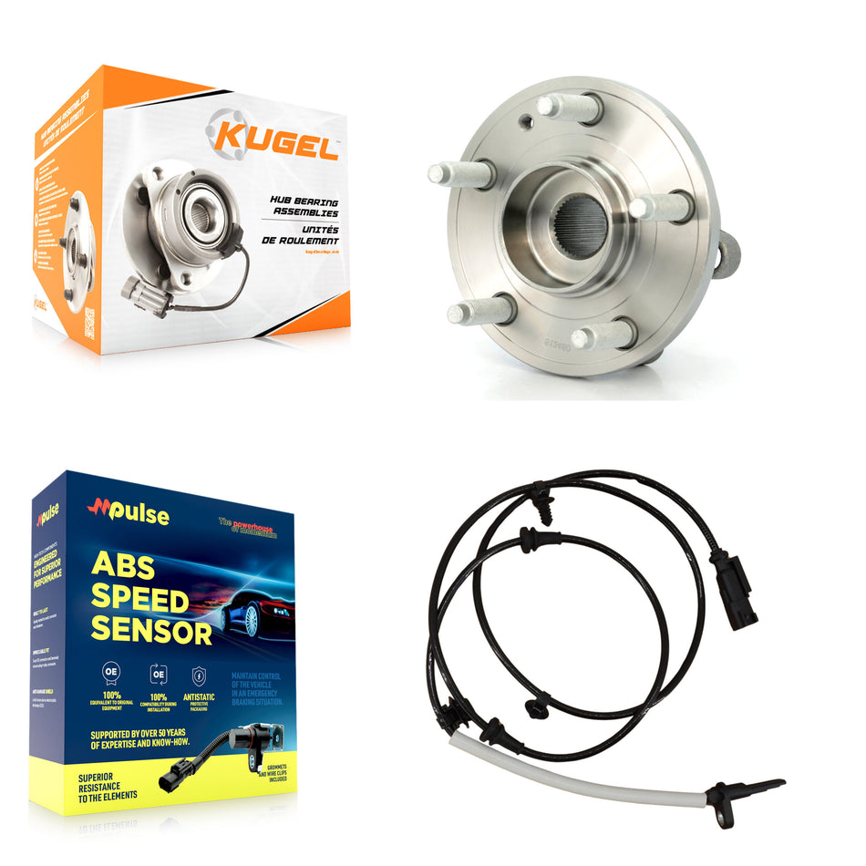 Front Wheel Hub Bearing & ABS Sensor Kit For Ford Police Interceptor Utility with Harness K7S-100162