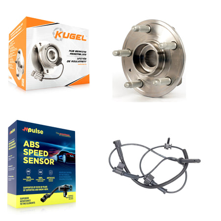 Front Wheel Hub Bearing And ABS Sensor Kit For Cadillac CTS with Harness K7S-100166