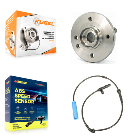 Front Wheel Hub Bearing ABS Sensor Kit For Mini Cooper 1.6L with 4-Wheel Harness K7S-100178