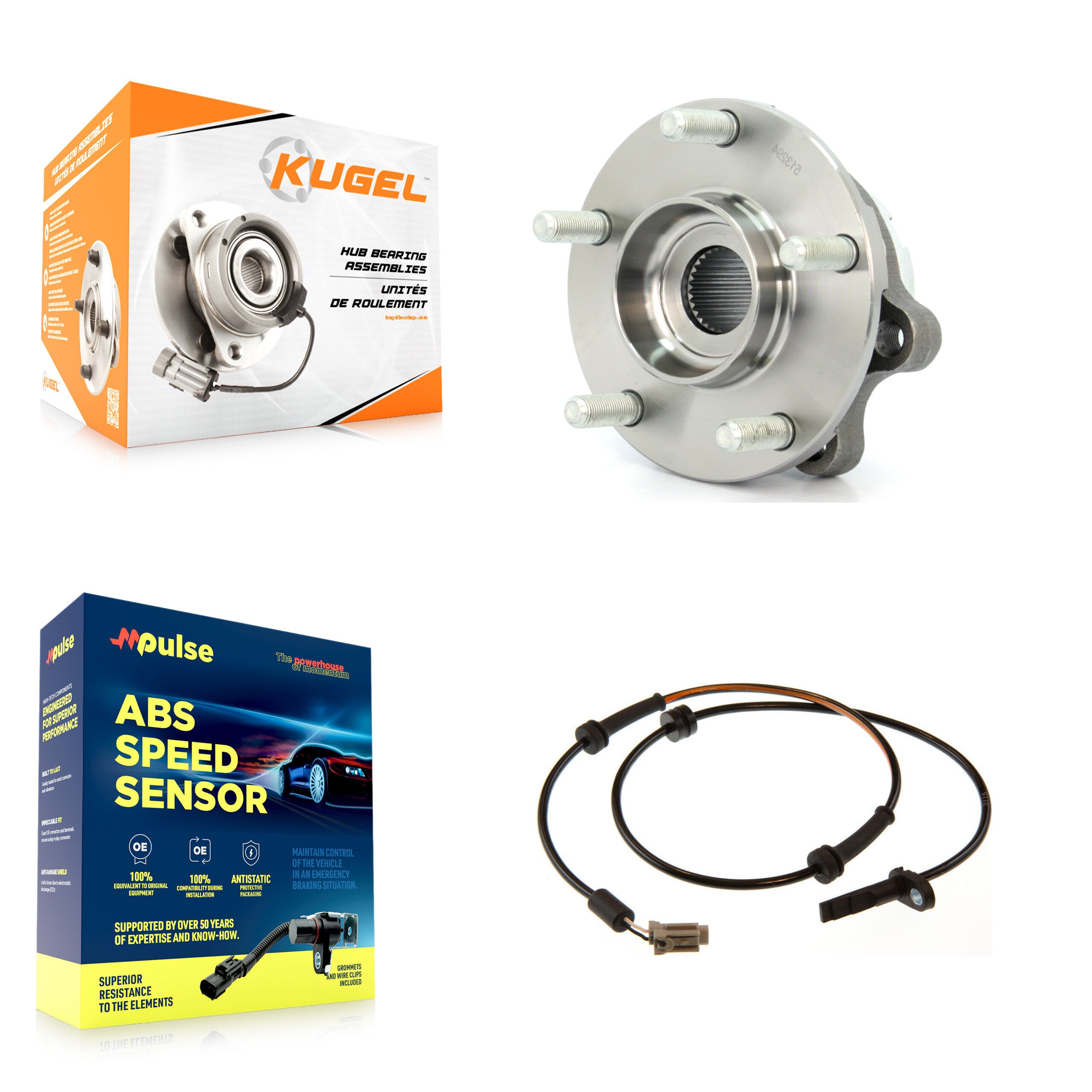 Front Wheel Hub Bearing And ABS Sensor Kit For Nissan Altima with Harness K7S-100182