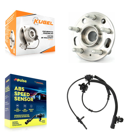 Front Wheel Hub Bearing And ABS Sensor Kit For Cadillac CTS AWD with 3.6L 2.0L K7S-100190