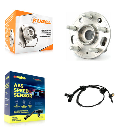Front Wheel Hub Bearing And ABS Sensor Kit For Cadillac CTS AWD with 3.6L 2.0L K7S-100191