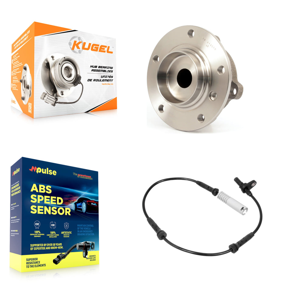 Front Wheel Hub Bearing & ABS Sensor Kit For BMW 530i 650i 525i 645Ci 550i 528i 545i 535i K7S-100196